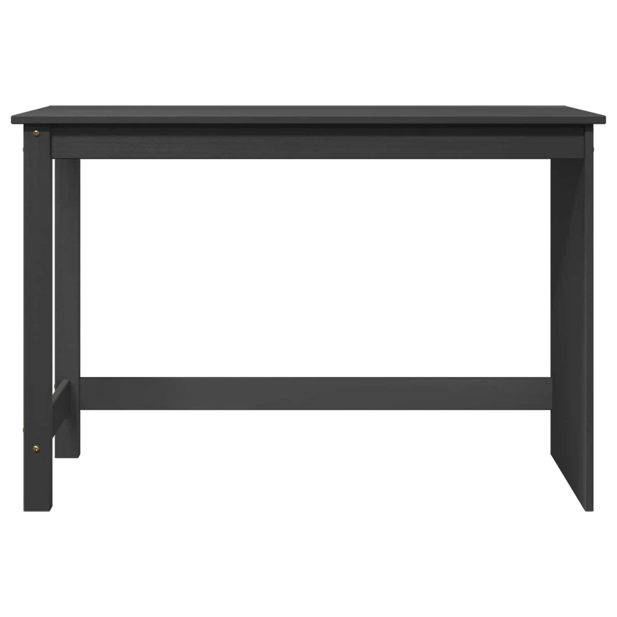Skrivebord Grå 112 X 50 X 75 Cm Massiv Furu