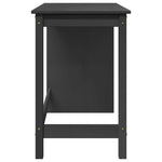 Skrivebord Grå 112 X 50 X 75 Cm Massiv Furu