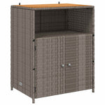 Kabinett Med Hylle Grå 70 X 50 X 87 Cm Polyester Og Roly Ratten