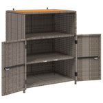 Kabinett Med Hylle Grå 70 X 50 X 87 Cm Polyester Og Roly Ratten