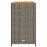 Kabinett Med Hylle Grå 70 X 50 X 87 Cm Polyester Og Roly Ratten