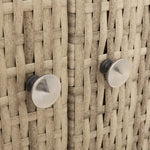 Kabinett Med Dør Beige 70 X 50 X 87 Cm Polyester Og Roly Ratten