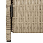 Kabinett Med Dør Beige 70 X 50 X 87 Cm Polyester Og Roly Ratten