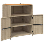 Kabinett Med Dør Beige 70 X 50 X 87 Cm Polyester Og Roly Ratten