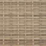 Kabinett Med Dør Beige 70 X 50 X 87 Cm Polyester Og Roly Ratten