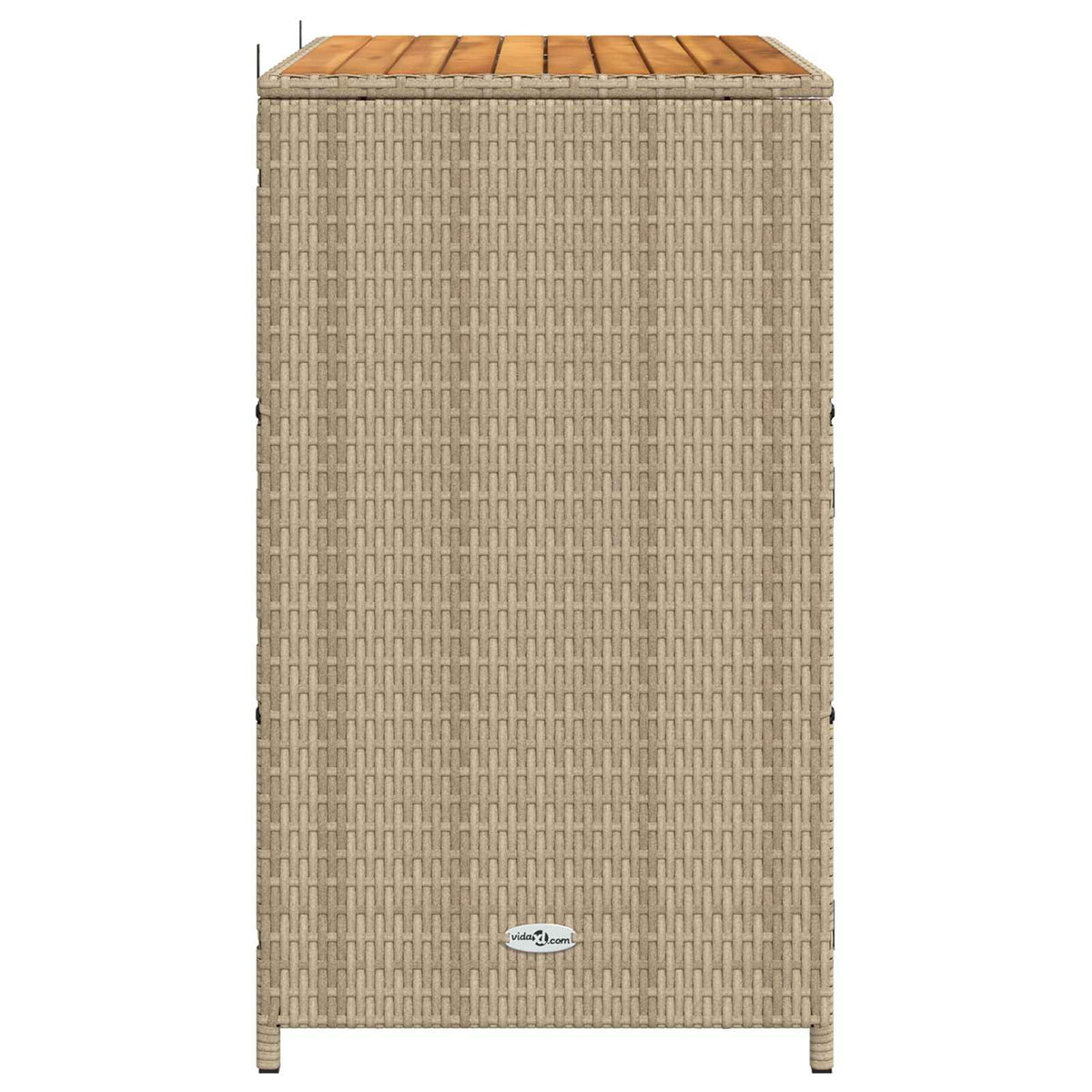 Kabinett Med Dør Beige 70 X 50 X 87 Cm Polyester Og Roly Ratten