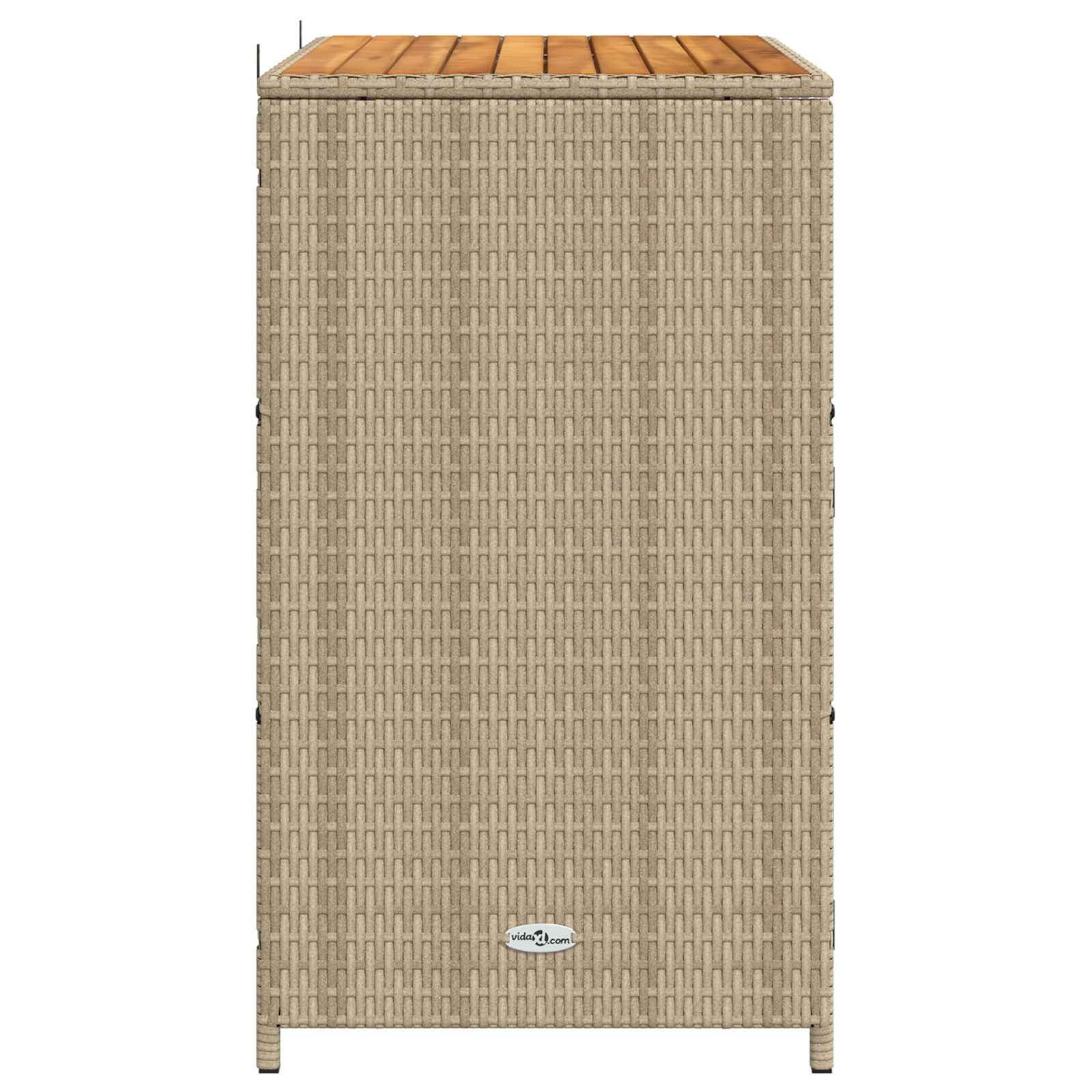 Kabinett Med Dør Beige 70 X 50 X 87 Cm Polyester Og Roly Ratten