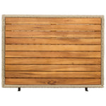 Kabinett Med Dør Beige 70 X 50 X 87 Cm Polyester Og Roly Ratten