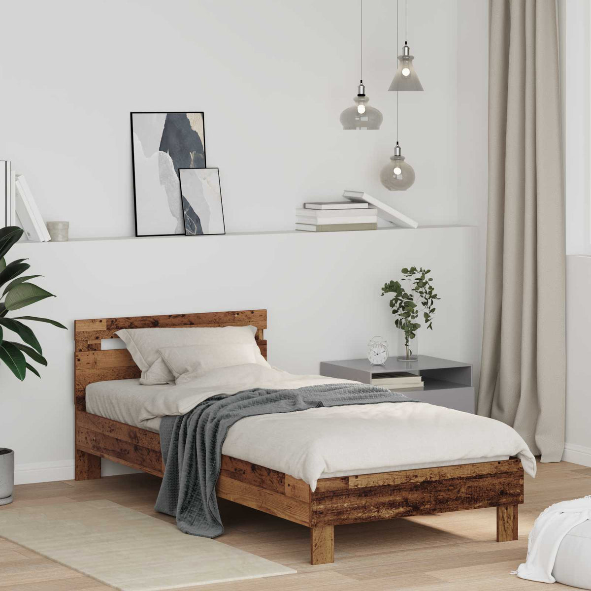 Sengestamme Gammelt Tre 75 X 190 Cm Konstruert Tre