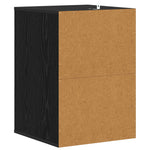 Skuffeskap Med Skuff Svart Eik 41 X 40 X 58 Cm Konstruert Tre