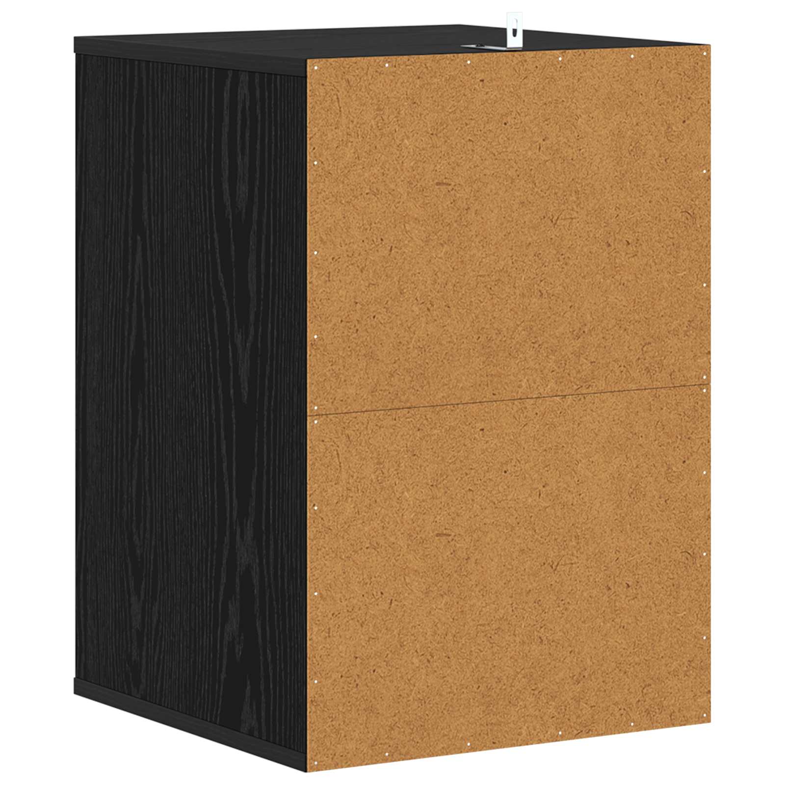 Skuffeskap Med Skuff Svart Eik 41 X 40 X 58 Cm Konstruert Tre