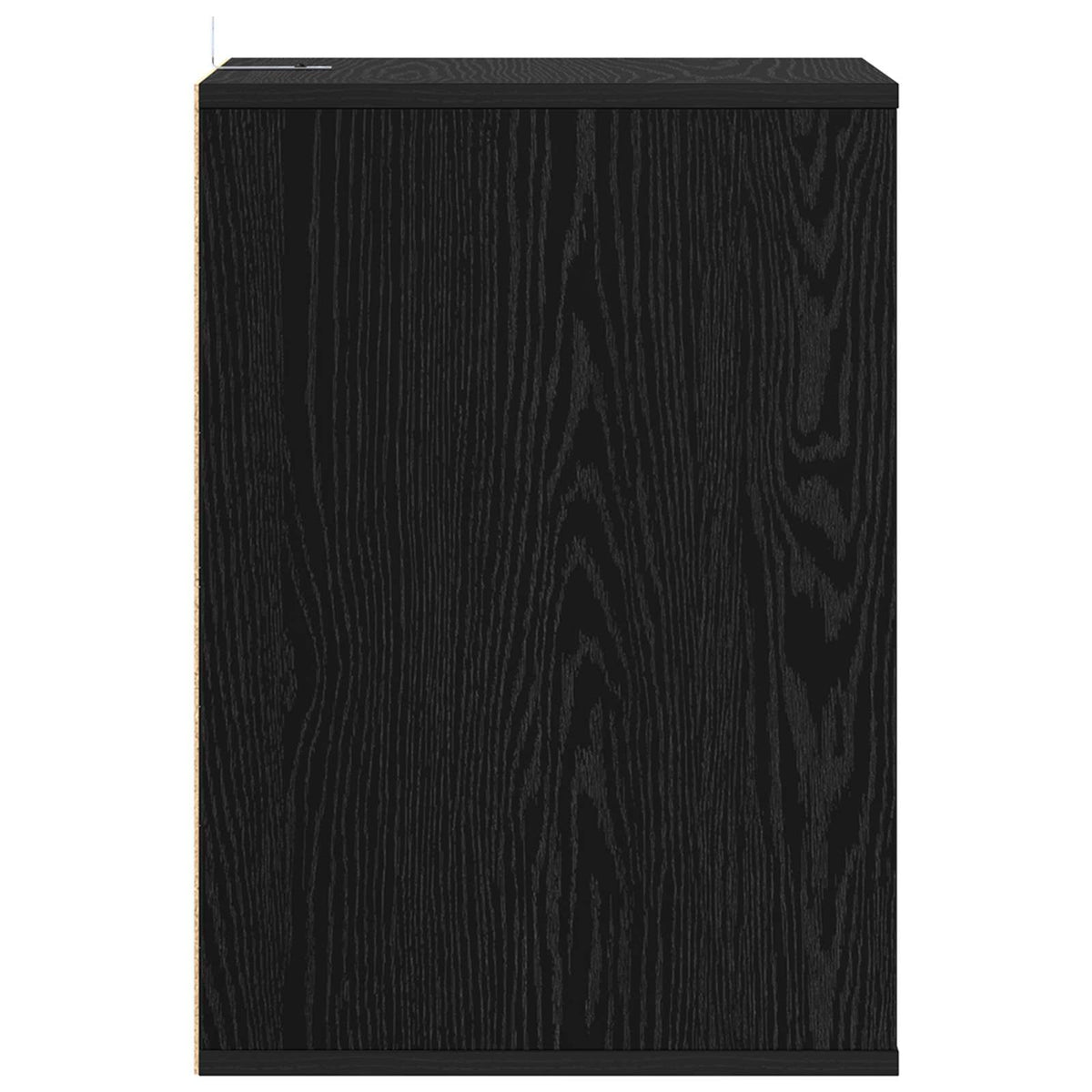 Skuffeskap Med Skuff Svart Eik 41 X 40 X 58 Cm Konstruert Tre
