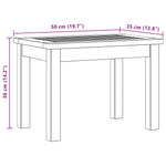 Kaffebord Lett Akasie 50 X 35 X 36 Cm Solid Akasietre