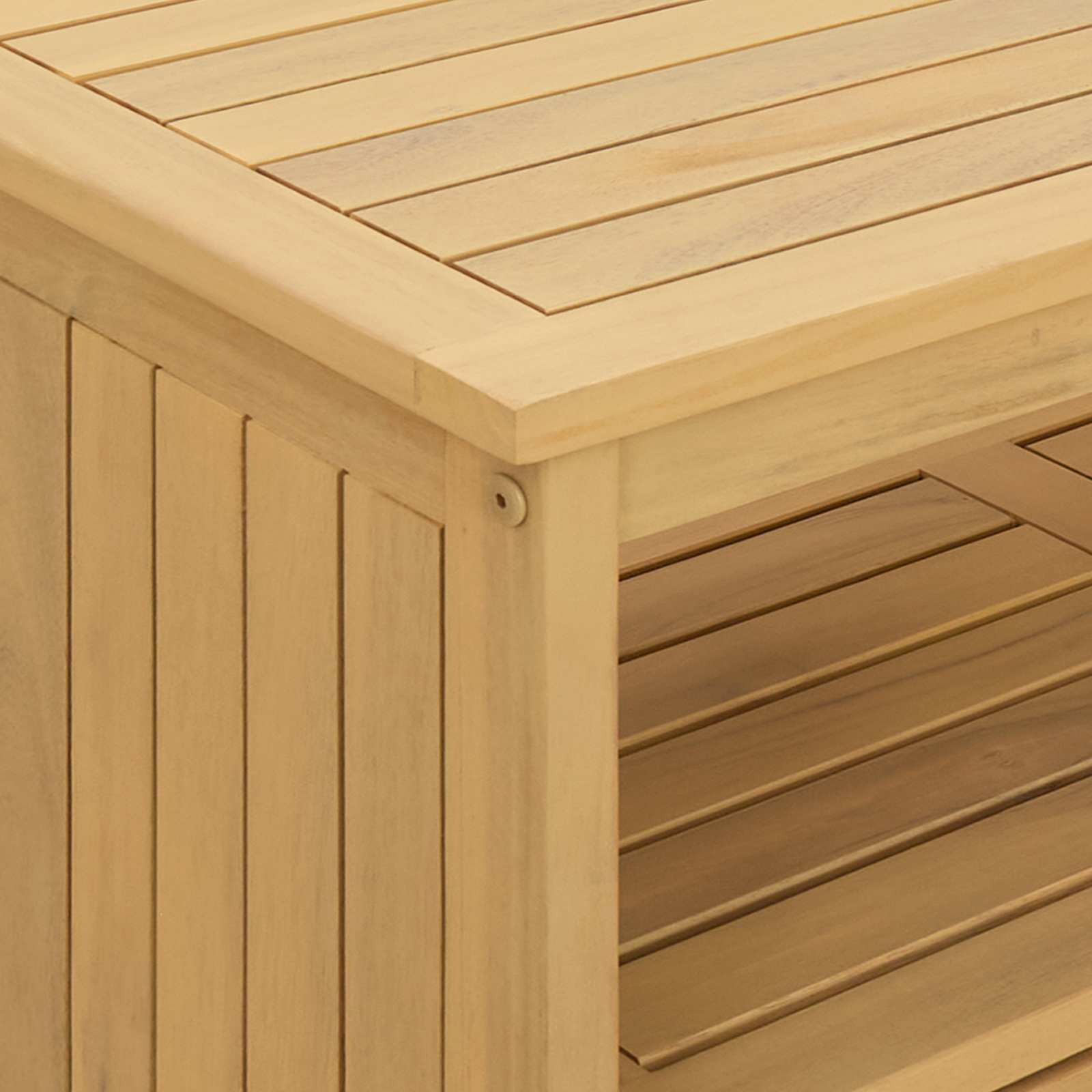 Hagekonsollbord Lett Akasie 110 X 35 X 75 Cm Solid Akasietre
