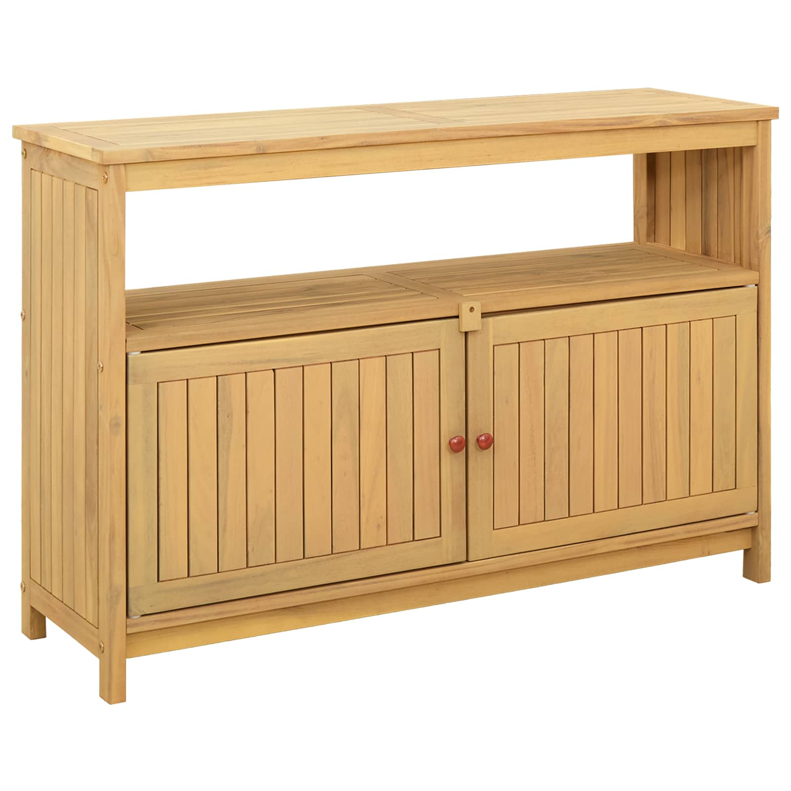 Hagekonsollbord Lett Akasie 110 X 35 X 75 Cm Solid Akasietre