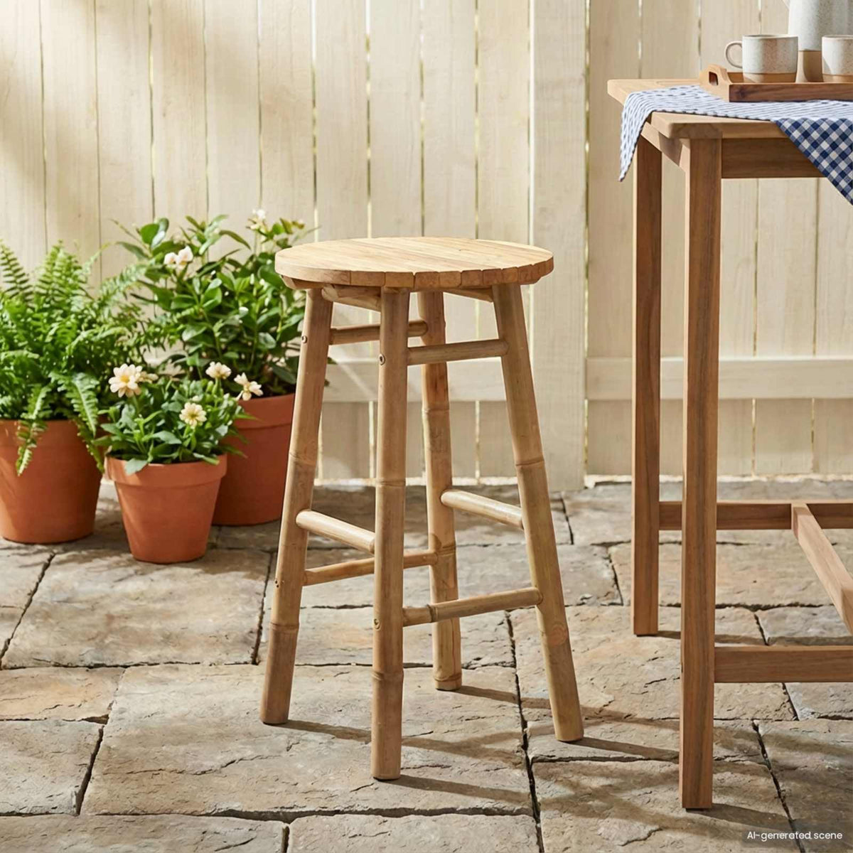 Hagekrakk Naturlig Ø 38 X 68 Cm Bambus