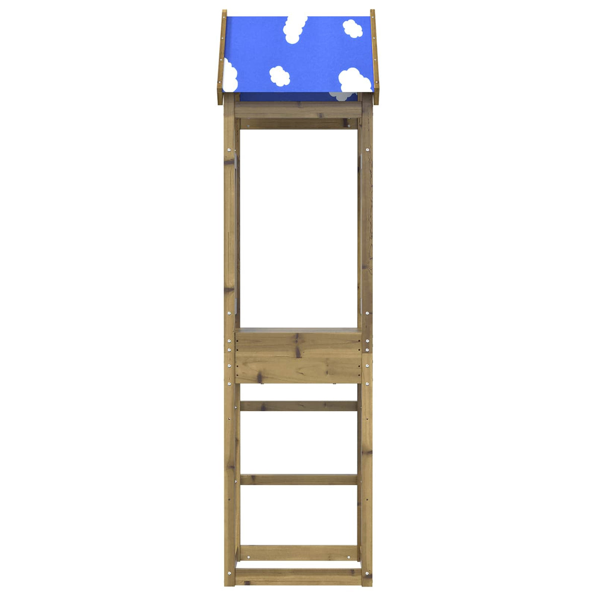 Leketårn Brun 52,5 X 46,5 X 208 Cm Massiv Impregnert Tre