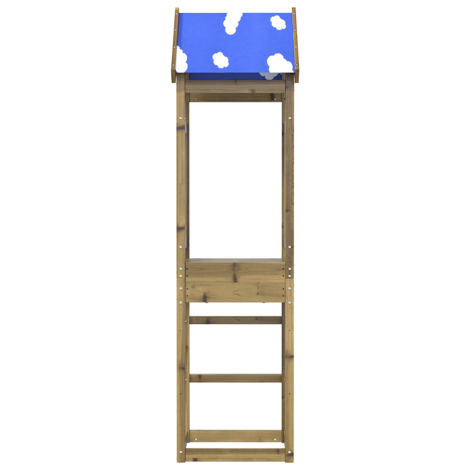 Leketårn Brun 52,5 X 46,5 X 208 Cm Massiv Impregnert Tre