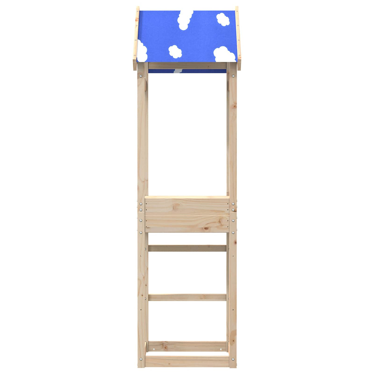 Leketårn Brun 52,5 X 46,5 X 195 Cm Massiv Furu