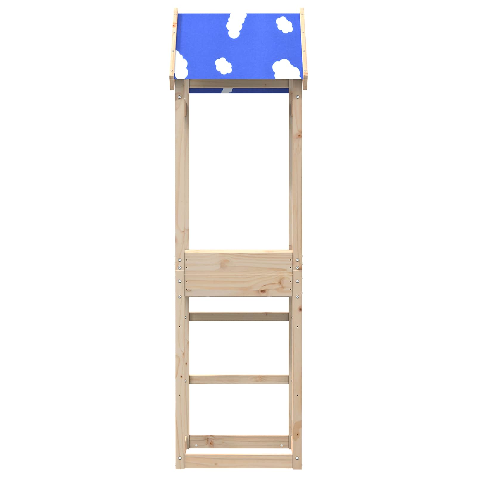 Leketårn Brun 52,5 X 46,5 X 195 Cm Massiv Furu