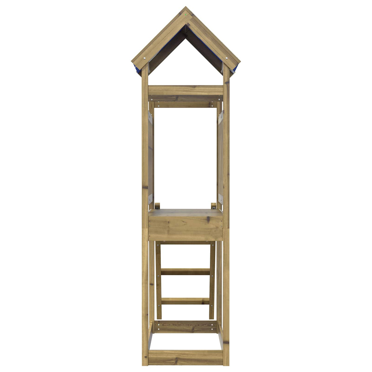 Leketårn Brun 52,5 X 110,5 X 215 Cm Massiv Impregnert Tre