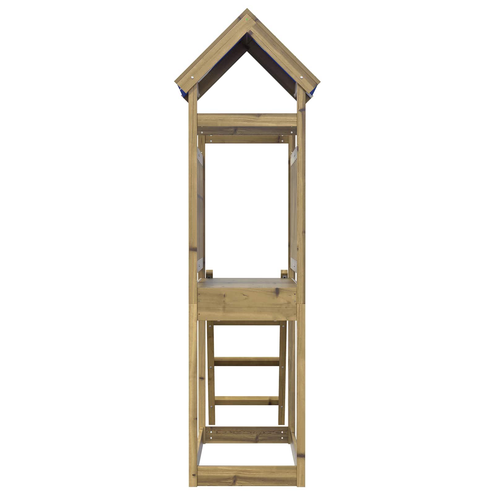 Leketårn Brun 52,5 X 110,5 X 215 Cm Massiv Impregnert Tre