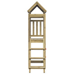 Leketårn Brun 110,5 X 52,5 X 215Cm Massiv Impregnert Tre