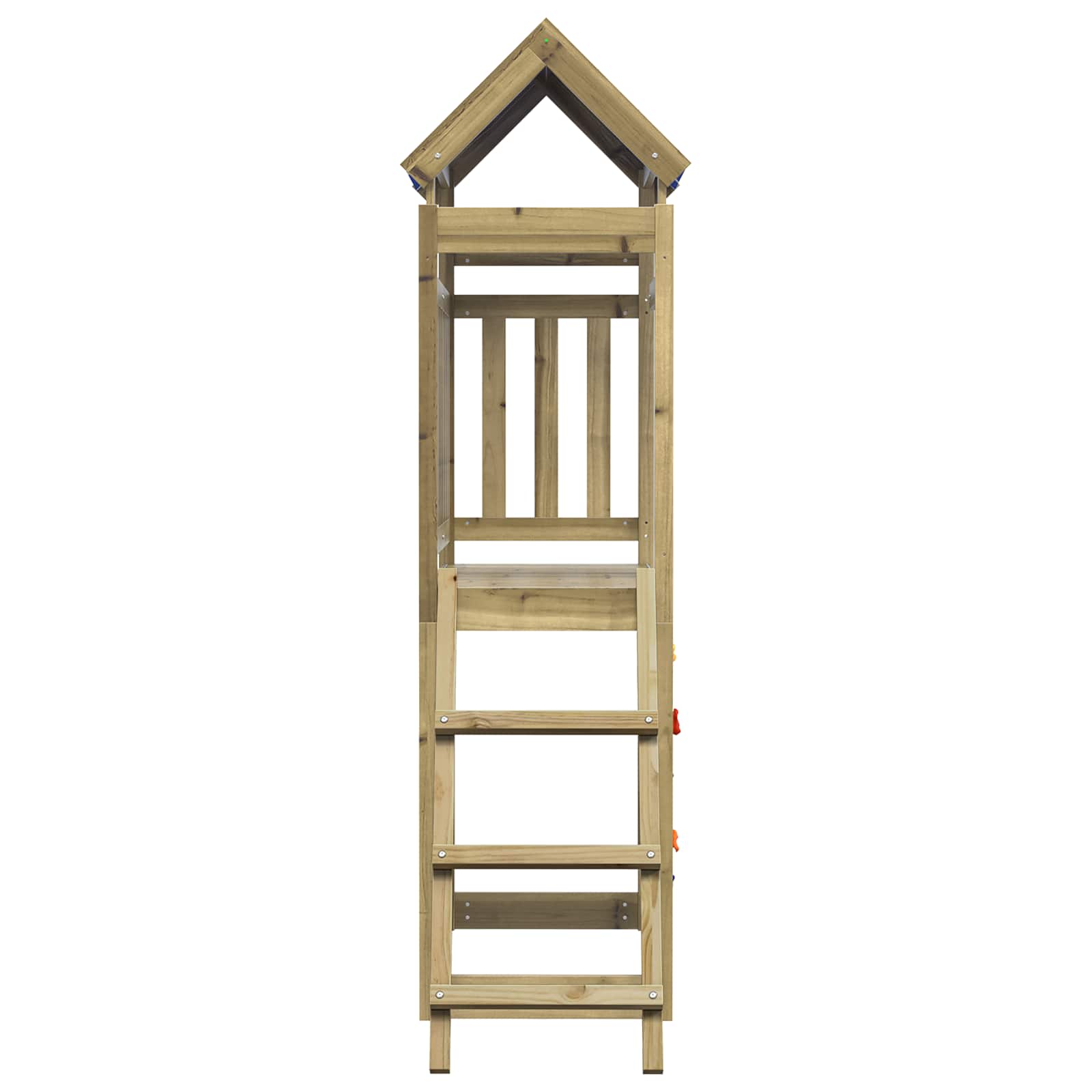 Leketårn Brun 110,5 X 52,5 X 215Cm Massiv Impregnert Tre