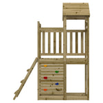 Leketårn Brun 110,5 X 52,5 X 214 Cm Massiv Impregnert Tre