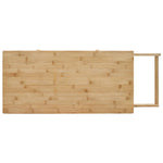 Kjøkkenvogn Med Hjul Naturlig 90,5 X 36 X 86,5 Cm Bambus