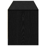 Tv-Skap Med Led-Lamper Med Skuff Svart Eik 140 X 34 X 40 Cm