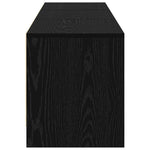 Tv-Skap Med Led-Lamper Med Skuff Svart Eik 162 X 34 X 40 Cm