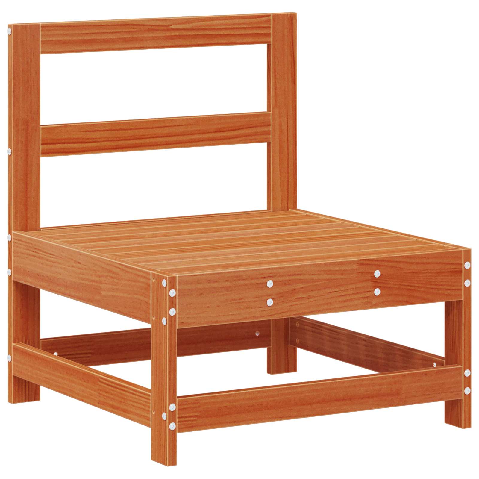 Hage Lounge Sett 6 Pcs Voksbrun Massiv Furu