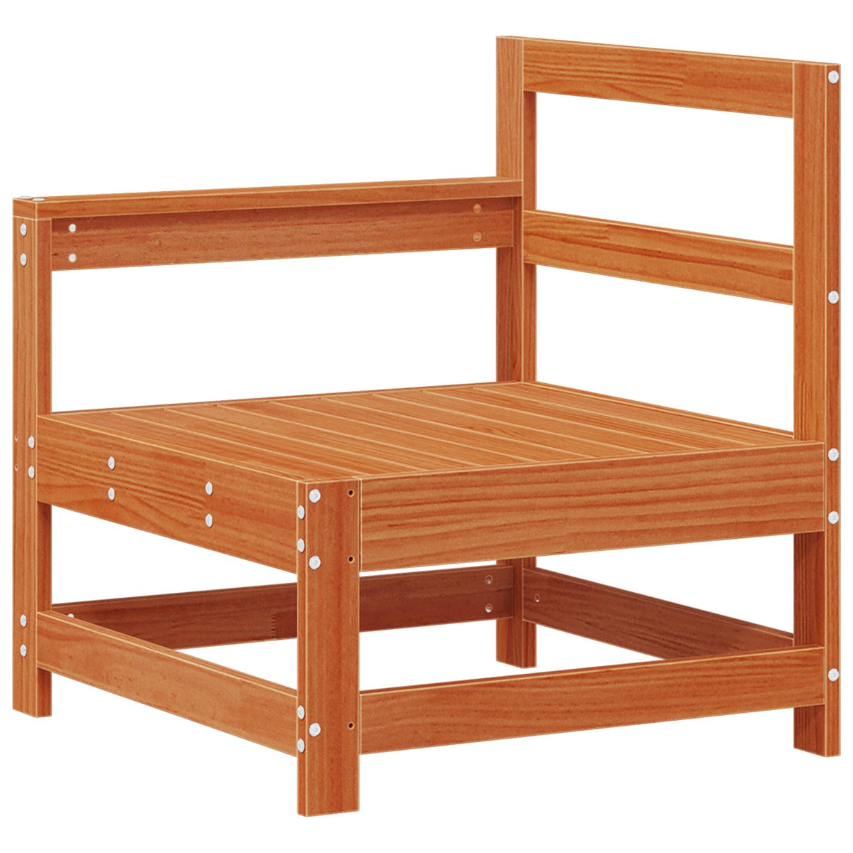 Hage Lounge Sett 6 Pcs Voksbrun Massiv Furu