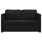 Sammenleggbar Sofa Seng Svart 122 X 70 X 60 Cm Fløyel