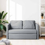 Sammenleggbar Sofa Seng Lysegrå 112 X 60 X 60 Cm Stoff
