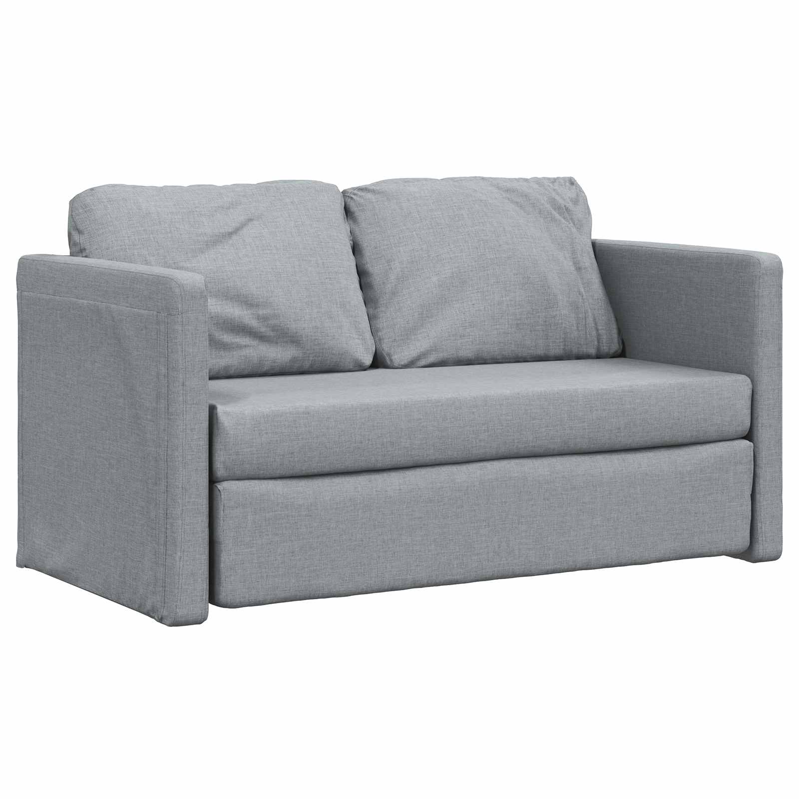 Sammenleggbar Sofa Seng Lysegrå 112 X 60 X 60 Cm Stoff