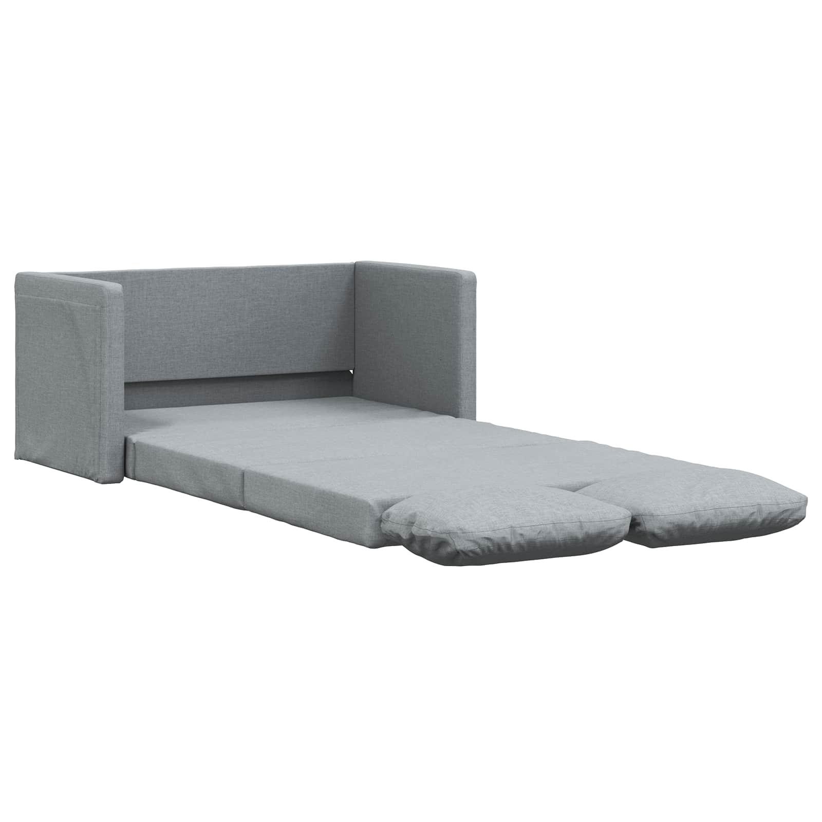 Sammenleggbar Sofa Seng Lysegrå 112 X 60 X 60 Cm Stoff