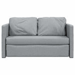Sammenleggbar Sofa Seng Lysegrå 112 X 60 X 60 Cm Stoff