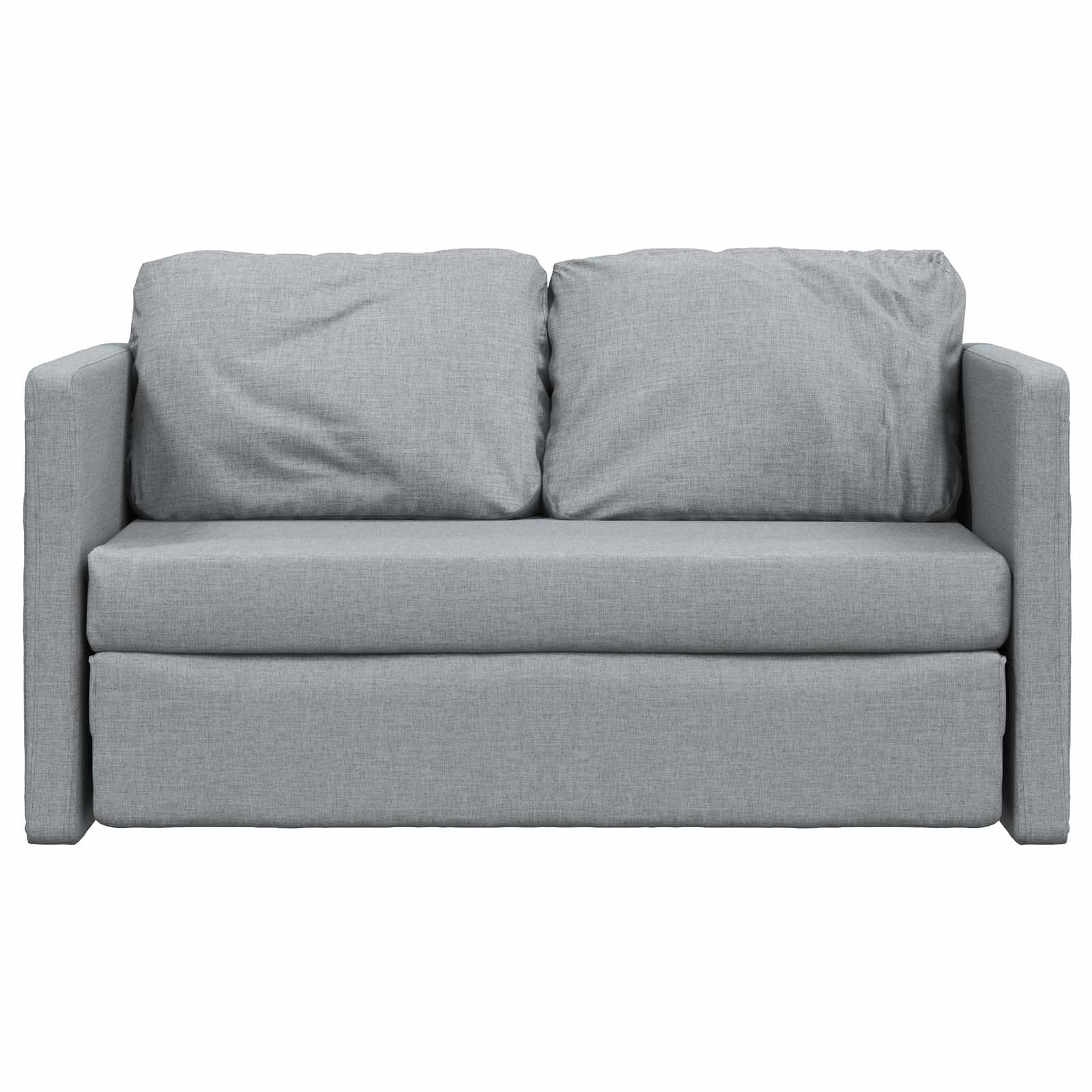 Sammenleggbar Sofa Seng Lysegrå 112 X 60 X 60 Cm Stoff