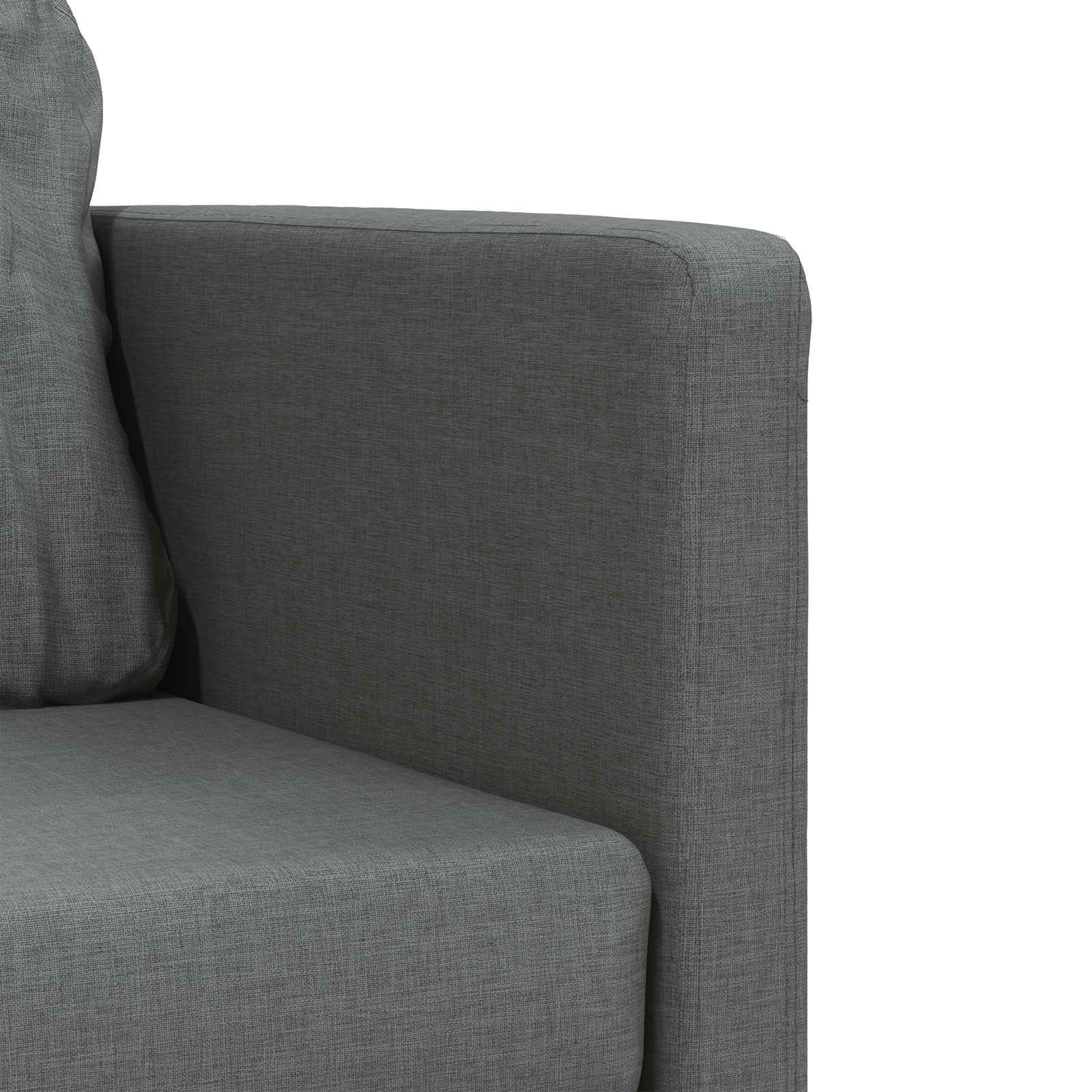 Sammenleggbar Sofa Seng Mørkegrå 112 X 60 X 55 Cm Stoff