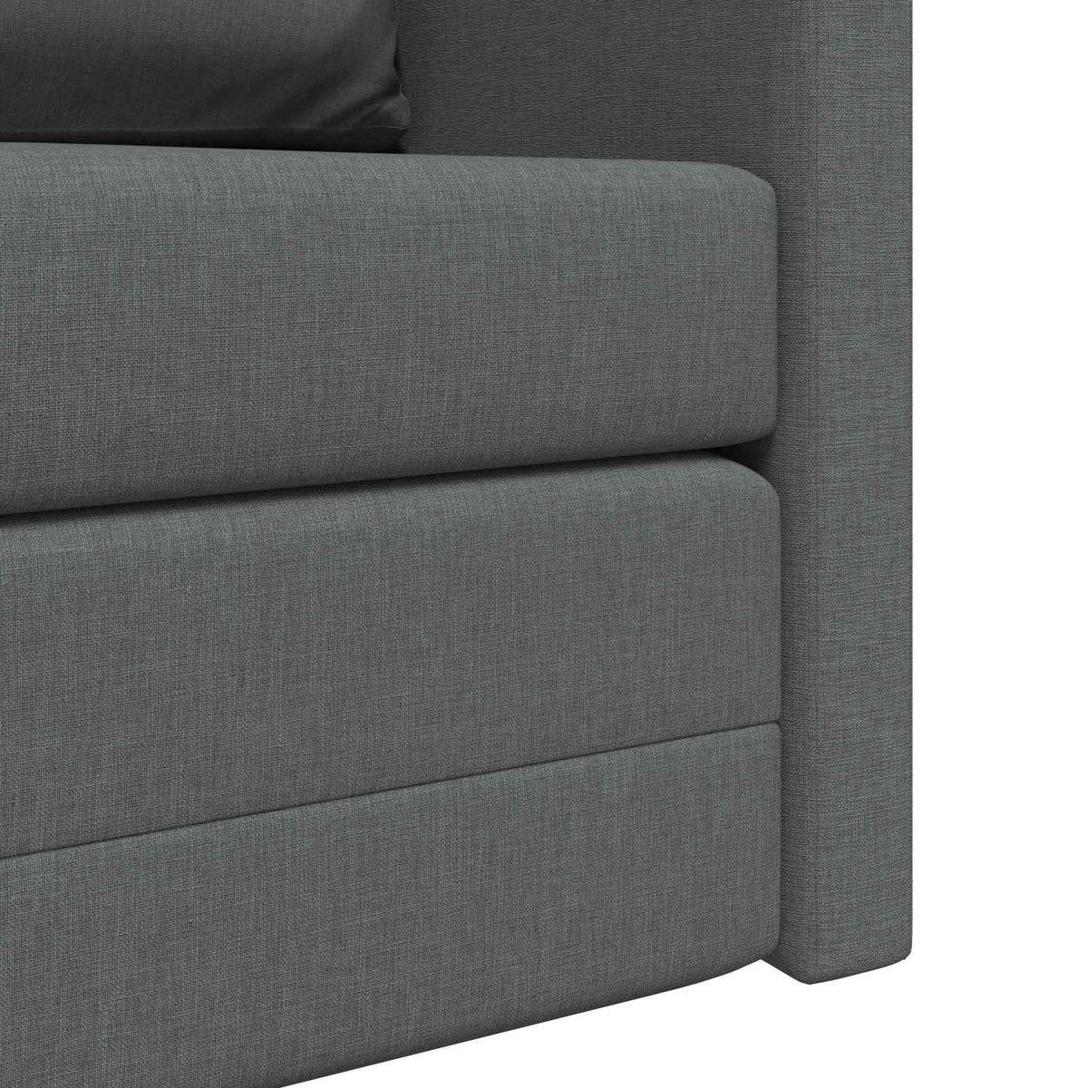Sammenleggbar Sofa Seng Mørkegrå 112 X 60 X 55 Cm Stoff