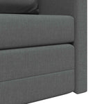 Sammenleggbar Sofa Seng Mørkegrå 112 X 60 X 55 Cm Stoff