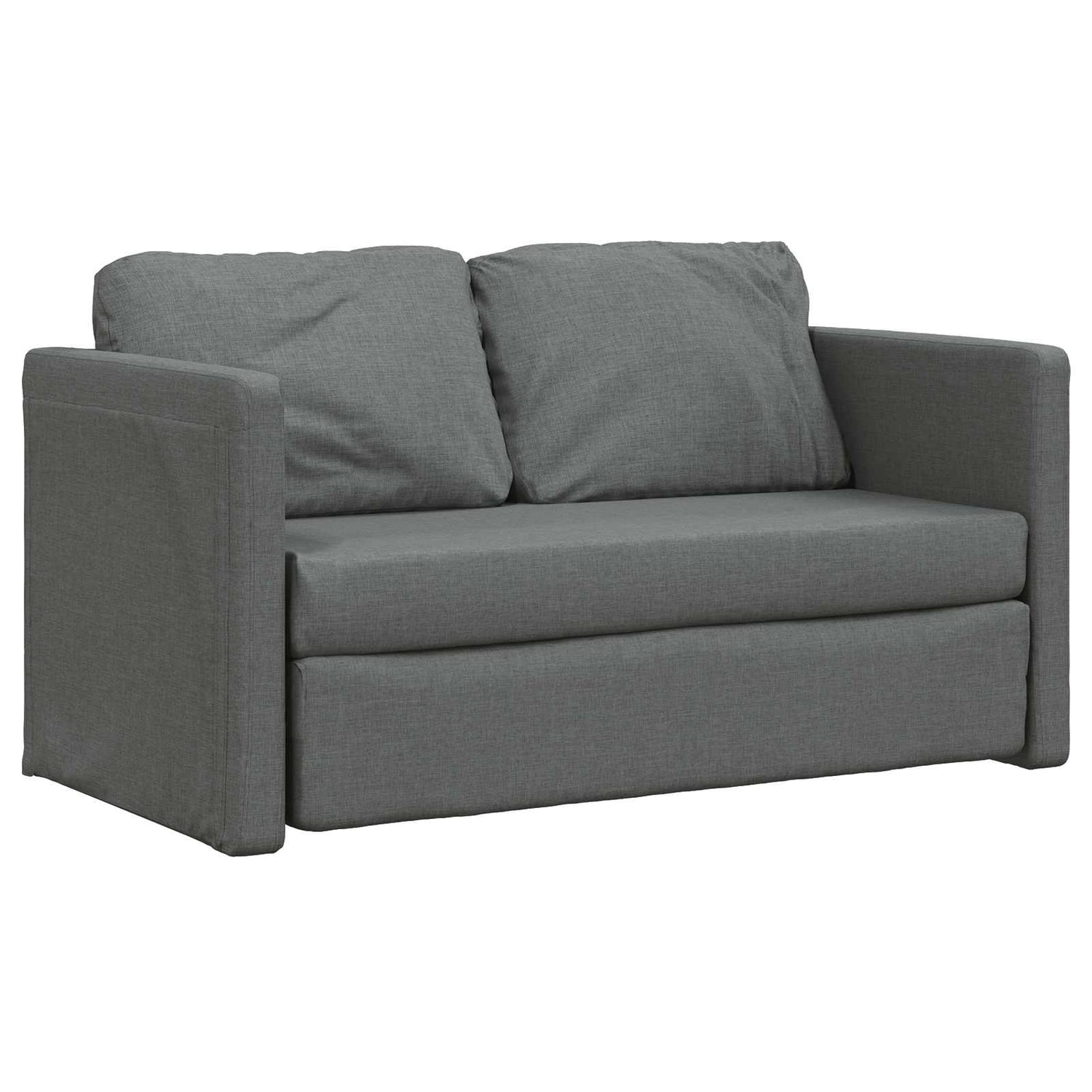 Sammenleggbar Sofa Seng Mørkegrå 112 X 60 X 55 Cm Stoff
