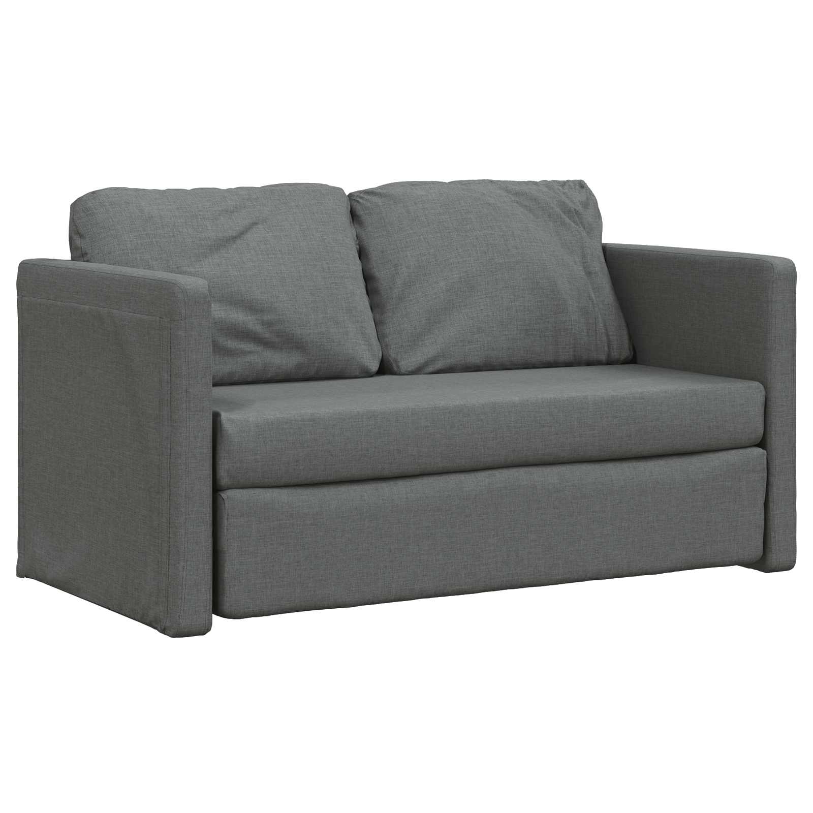 Sammenleggbar Sofa Seng Mørkegrå 112 X 60 X 55 Cm Stoff