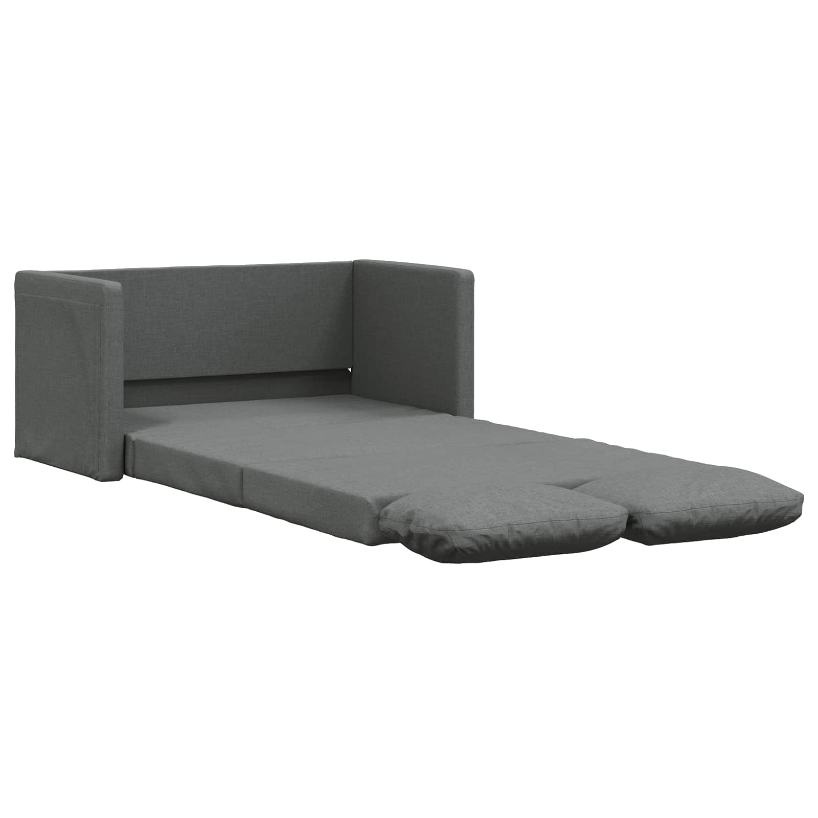Sammenleggbar Sofa Seng Mørkegrå 112 X 60 X 55 Cm Stoff