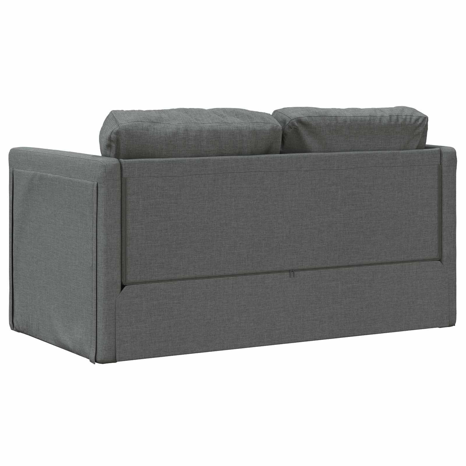 Sammenleggbar Sofa Seng Mørkegrå 112 X 60 X 55 Cm Stoff