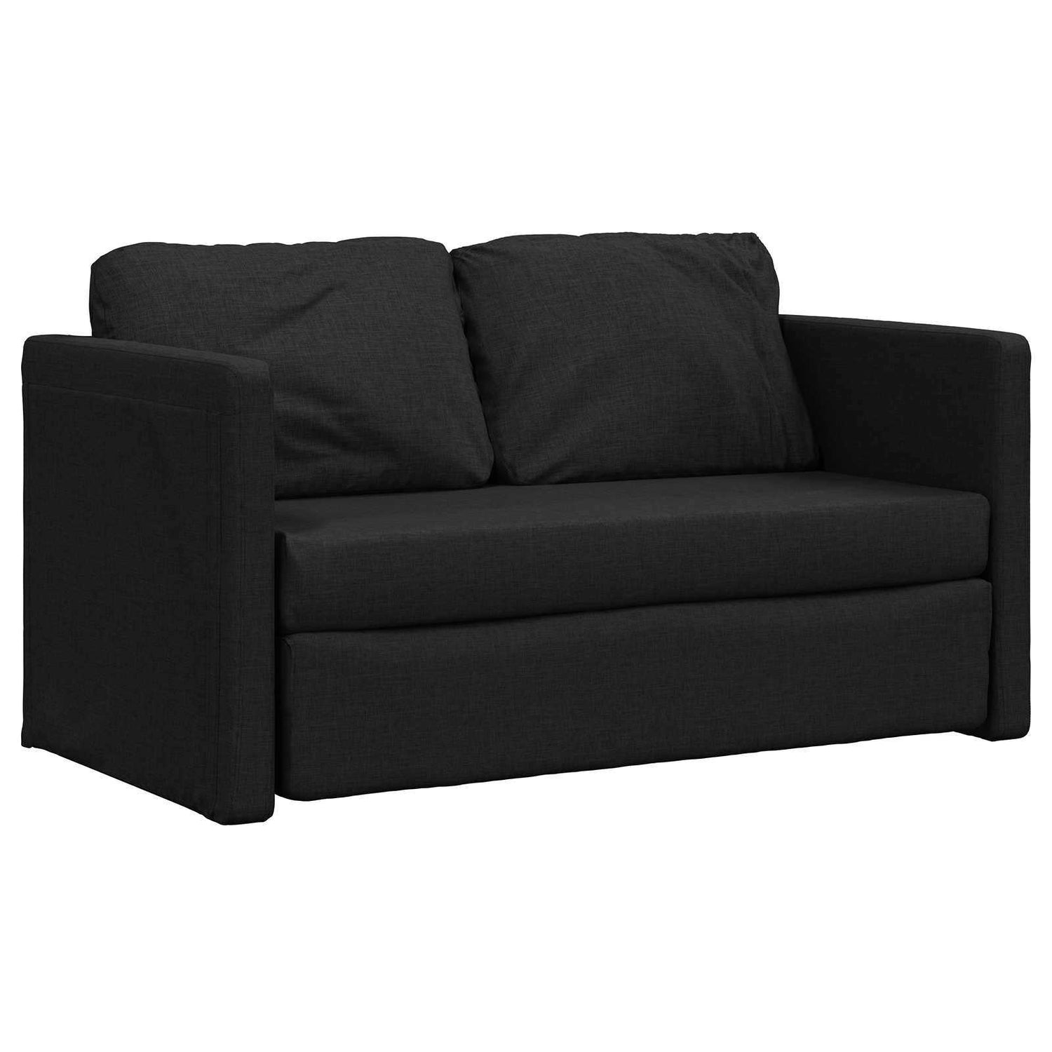 Sammenleggbar Sofa Seng Svart 112 X 60 X 60 Cm Stoff
