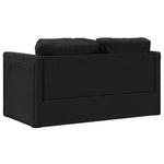 Sammenleggbar Sofa Seng Svart 112 X 60 X 60 Cm Stoff
