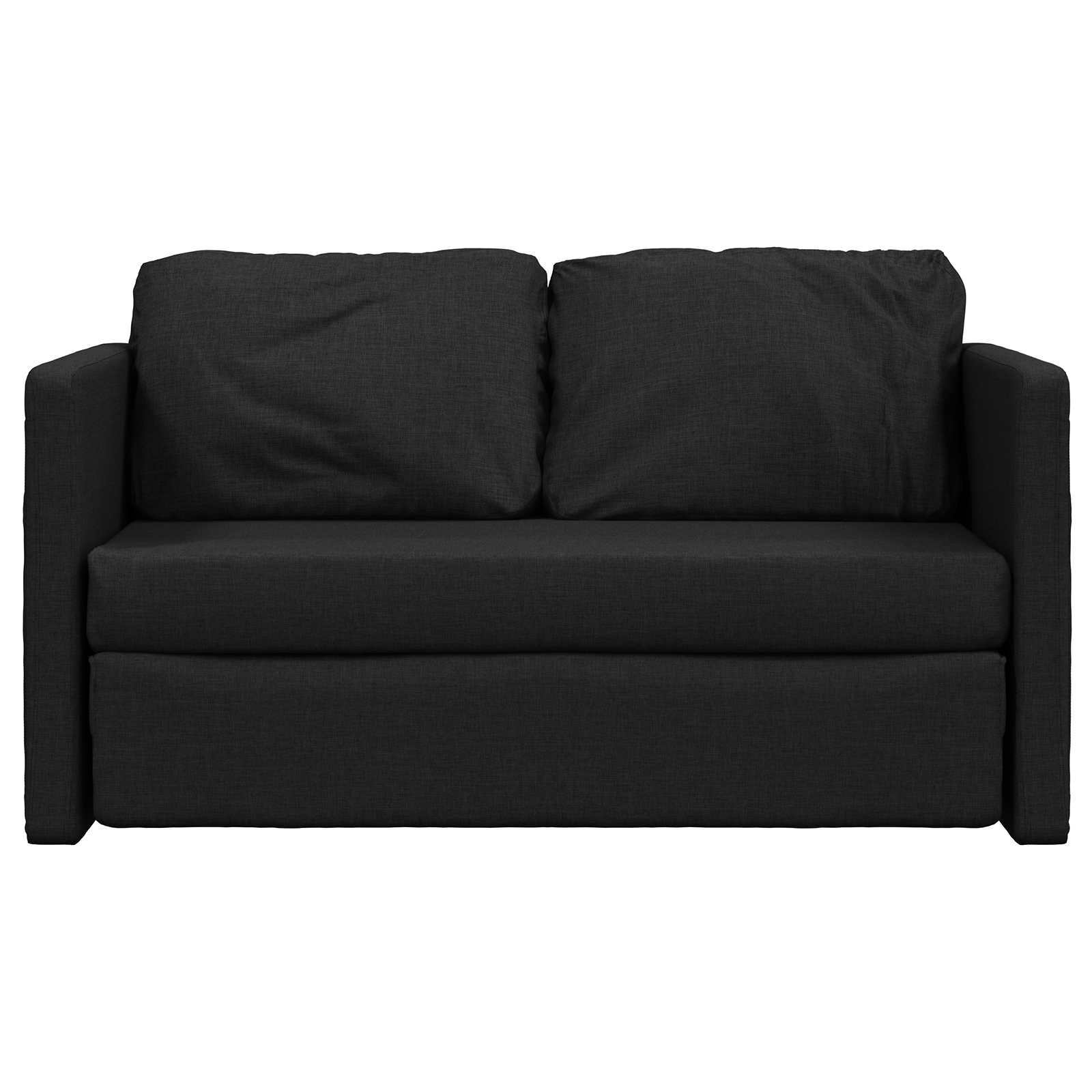 Sammenleggbar Sofa Seng Svart 112 X 60 X 60 Cm Stoff